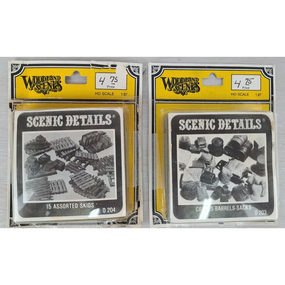 Woodland Scenes Senic Details Assorted Skids Crates Barrels‎ Sacks